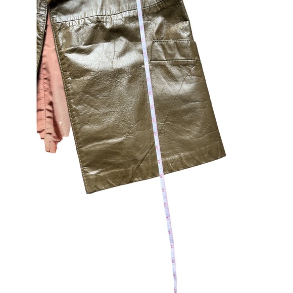 Vintage Avanti leather jacket with fleece wool trim size 12 - Picture 8 of 8